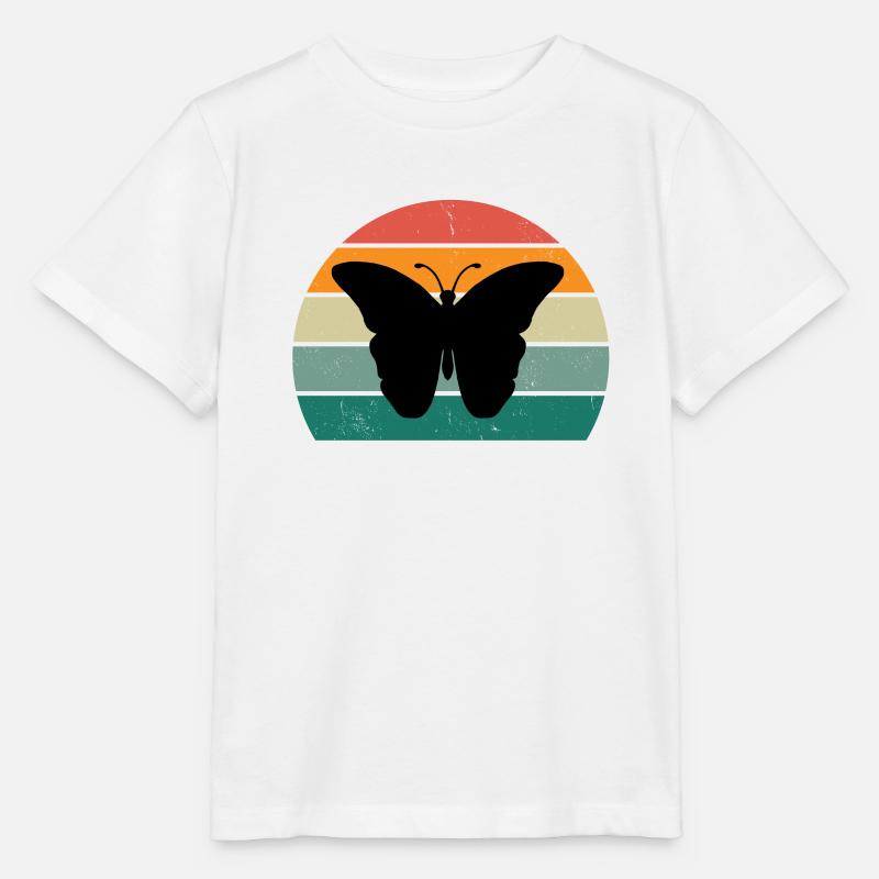 Chenille papillon Chenille Cocoon Mouche Fleur - T-shirt bio MINI CREATOR Stanley/Stella Enfant - blanc