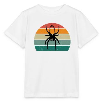 Spinnen Spinnennetz Netz arachnide Beine 8 Spinne - Stanley/Stella Kinder T-Shirt MINI CREATOR  - Weiß - Vorne - Maike (125cm)