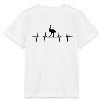 strauße laufvögel laufvogel vogel strauß afrika - Stanley/Stella Kinder T-Shirt MINI CREATOR  - Weiß - Vorne - Maike (125cm)