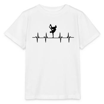 danseur danse mouvement mouvement mouvement couple - T-shirt bio MINI CREATOR Stanley/Stella Enfant - blanc - Devant - Maike (125cm)