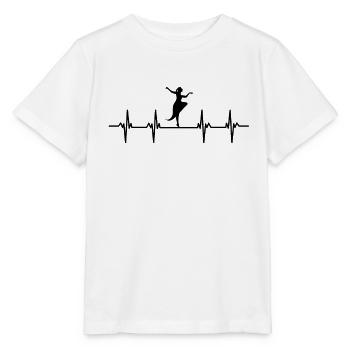 danseur danse mouvement mouvement mouvement couple - T-shirt bio MINI CREATOR Stanley/Stella Enfant - blanc - Devant - Maike (125cm)