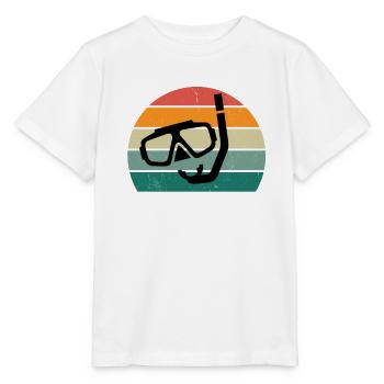 plongeur plongeur plongée plongée oxygène plongée - T-shirt bio MINI CREATOR Stanley/Stella Enfant - blanc - Devant - Maike (125cm)