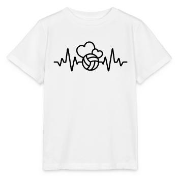 Volleyballerin Schmetterball Volley Volleyball - Stanley/Stella Kinder T-Shirt MINI CREATOR  - Weiß - Vorne - Maike (125cm)