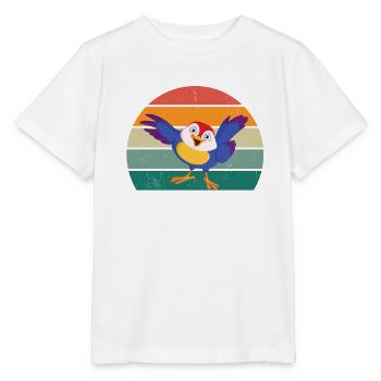 oiseaux vol planeur air plumes plumes vol oiseau - T-shirt bio MINI CREATOR Stanley/Stella Enfant - blanc - Devant - Maike (125cm)