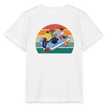 studieren student studium abschluss bachelor uni - Stanley/Stella Kinder T-Shirt MINI CREATOR  - Weiß - Vorne - Maike (125cm)