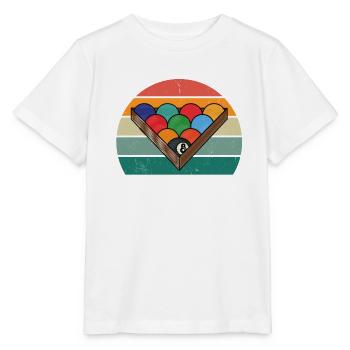 Billiard Queue Billiardtisch Kugel Tasche Snooker - Stanley/Stella Kinder T-Shirt MINI CREATOR  - Weiß - Vorne - Maike (125cm)