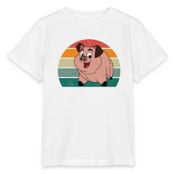 porcs porcs verrat porcherie porc - T-shirt bio MINI CREATOR Stanley/Stella Enfant - blanc - Devant - Maike (125cm)