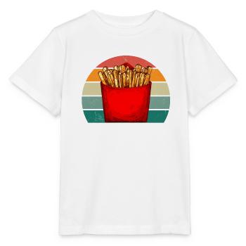 French fries Potato Potatoes Frying - Stanley/Stella MINI CREATOR Kids’ T-Shirt - white - Front - Maike (125cm)