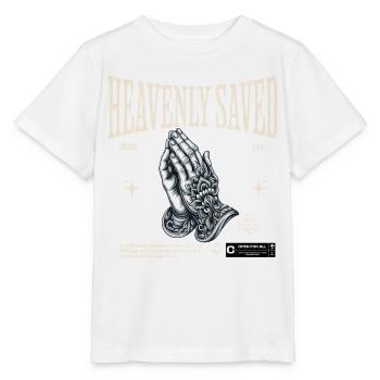 La foi céleste sauvée priant Jésus-Christ - T-shirt bio MINI CREATOR Stanley/Stella Enfant - blanc - Devant - Maike (125cm)