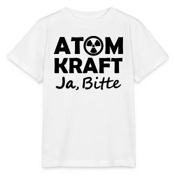 L’énergie nucléaire, oui s’il vous plaît, oui à l’énergie nucléaire - T-shirt bio MINI CREATOR Stanley/Stella Enfant - blanc - Devant - Maike (125cm)