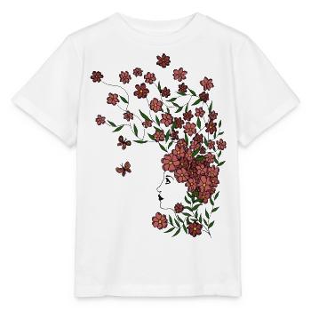 Flower girl - Stanley/Stella MINI CREATOR Kids’ T-Shirt - white - Front - Maike (125cm)