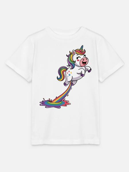 Einhorn Pups - Stanley/Stella Kinder T-Shirt MINI CREATOR - Weiß