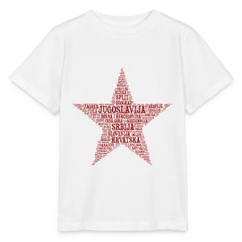Yougoslavie STERN Design 02r - T-shirt bio MINI CREATOR Stanley/Stella Enfant - blanc - Devant - Maike (125cm)
