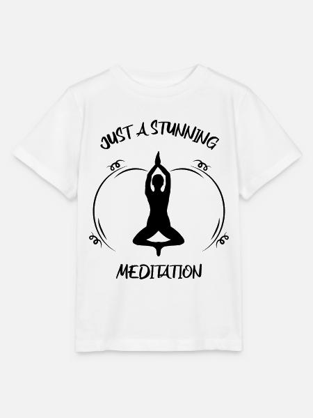 Meditaion - Stanley/Stella Kinder T-Shirt MINI CREATOR - Weiß