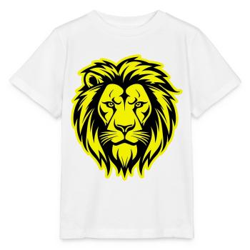 Lion Silhouette Lion Head - Stanley/Stella MINI CREATOR Kids’ T-Shirt - white - Front - Maike (125cm)