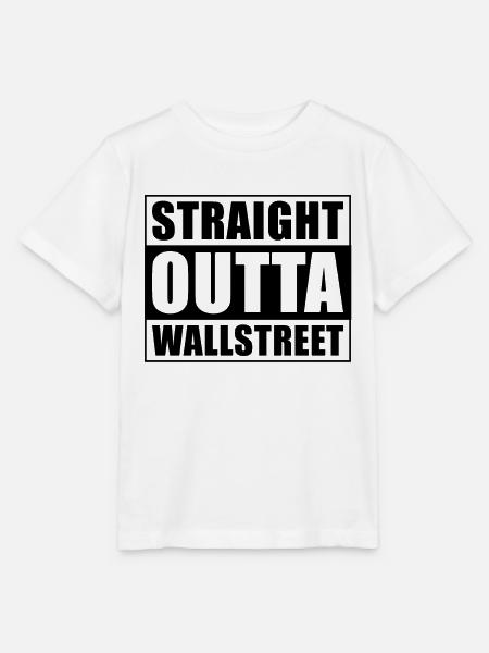 Straight outta Wallstreet - Stanley/Stella Kinder T-Shirt MINI CREATOR  - Weiß