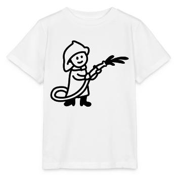 Fireman - line - Stanley/Stella MINI CREATOR Kids’ T-Shirt - white - Front - Maike (125cm)