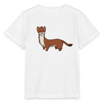 Belette kawaii - T-shirt bio MINI CREATOR Stanley/Stella Enfant - blanc - Devant - Maike (125cm)