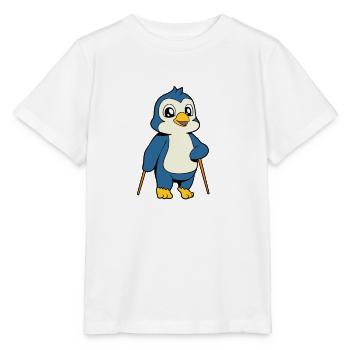 Nordic Walking Comic Penguin - Stanley/Stella MINI CREATOR Kids’ T-Shirt - white - Front - Maike (125cm)