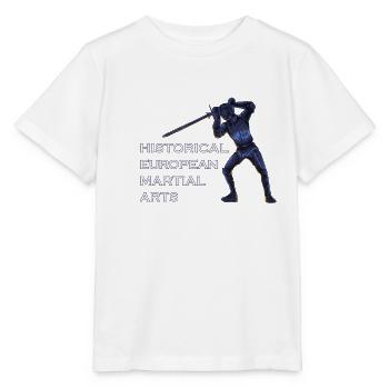 Schwertkämpfer - HEMA - Stanley/Stella Kinder T-Shirt MINI CREATOR  - Weiß - Vorne - Maike (125cm)
