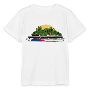 Karibik Kreuzfahrt - Stanley/Stella Kinder T-Shirt MINI CREATOR  - Weiß - Vorne - Maike (125cm)