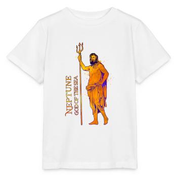 Gott des Meeres - Neptun - Stanley/Stella Kinder T-Shirt MINI CREATOR  - Weiß - Vorne - Maike (125cm)