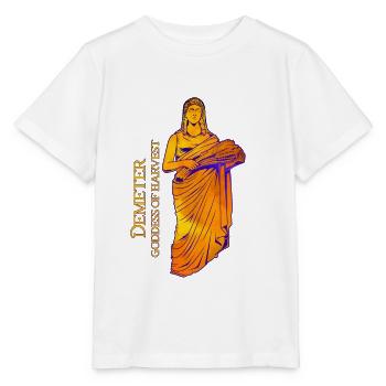 Göttin der Ernte - Demeter - Stanley/Stella Kinder T-Shirt MINI CREATOR  - Weiß - Vorne - Maike (125cm)