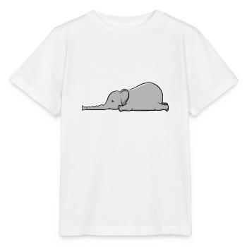 Müder Elefant | Geschenk süß süß - Stanley/Stella Kinder T-Shirt MINI CREATOR  - Weiß - Vorne - Maike (125cm)