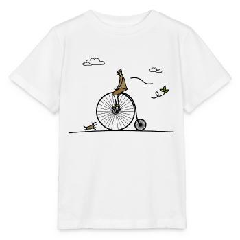 Antikes Fahrrad - Stanley/Stella Kinder T-Shirt MINI CREATOR  - Weiß - Vorne - Maike (125cm)