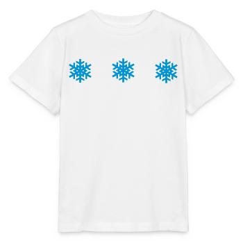 3 Snowflakes Winter Stars Sports d’hiver Équipe de ski - T-shirt bio MINI CREATOR Stanley/Stella Enfant - blanc - Devant - Maike (125cm)