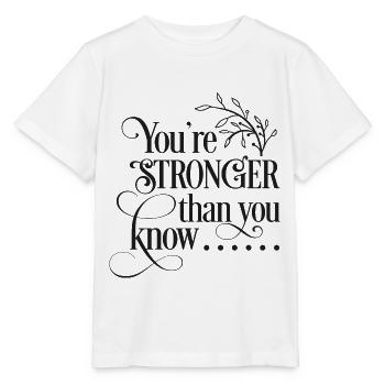 Tu es plus fort que tu ne le sais - T-shirt bio MINI CREATOR Stanley/Stella Enfant - blanc - Devant - Maike (125cm)