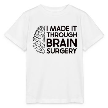 Blague sur la chirurgie cérébrale Cadeau de sensibilisation à la chirurgie cérébrale - T-shirt bio MINI CREATOR Stanley/Stella Enfant - blanc - Devant - Maike (125cm)