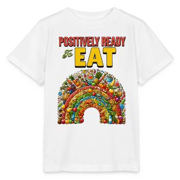 Positivity Rainbows Mindfulness Self-improvement - Stanley/Stella MINI CREATOR Kids’ T-Shirt - white - Front - Maike (125cm)