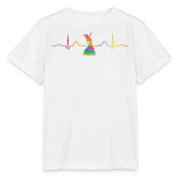 Flamenco Heartbeat Woman Flamenco Dress - Stanley/Stella MINI CREATOR Kids’ T-Shirt - white - Front - Maike (125cm)