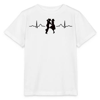 Tanzen Heartbeat Swing 60s Boogie Woogie - Stanley/Stella Kinder T-Shirt MINI CREATOR  - Weiß - Vorne - Maike (125cm)
