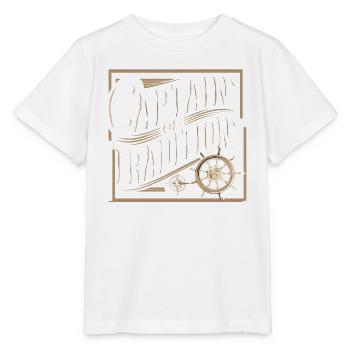 Navigation de plaisance Papa Bateau Capitaine Ponton Sailor Croisière - T-shirt bio MINI CREATOR Stanley/Stella Enfant - blanc - Devant - Maike (125cm)