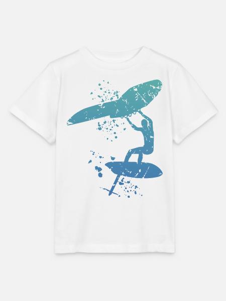 Wing Foil Wingsurfing Frau Foil Wing - Stanley/Stella Kinder T-Shirt MINI CREATOR  - Weiß