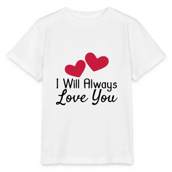love you - Stanley/Stella MINI CREATOR Kids’ T-Shirt - white - Front - Maike (125cm)
