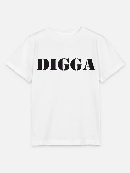 Digga - Freund, Bruder und Kumpel Design - Stanley/Stella Kinder T-Shirt MINI CREATOR - Weiß