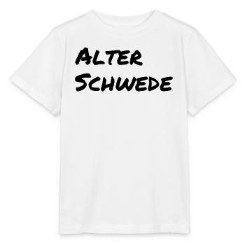 Vieux Suédois - Lustiger Spruch - Drôle - T-shirt bio MINI CREATOR Stanley/Stella Enfant - blanc - Devant - Maike (125cm)