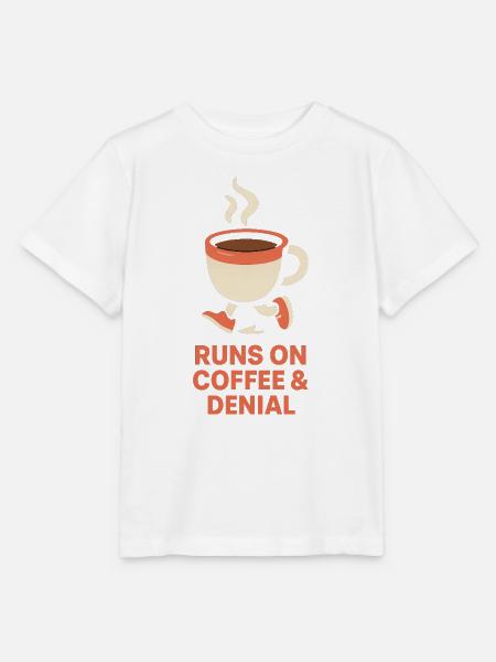 Kaffee Läufer: Kaffee & Verweigerung - Stanley/Stella Kinder T-Shirt MINI CREATOR  - Weiß