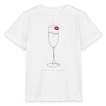 Bad Habits Taste Like Bubbles – Lustiges Lippen St - Stanley/Stella Kinder T-Shirt MINI CREATOR  - Weiß - Vorne - Maike (125cm)