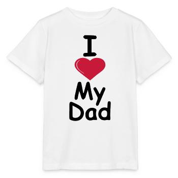 I love my dad - Stanley/Stella Kinder T-Shirt MINI CREATOR  - Weiß - Vorne - Maike (125cm)