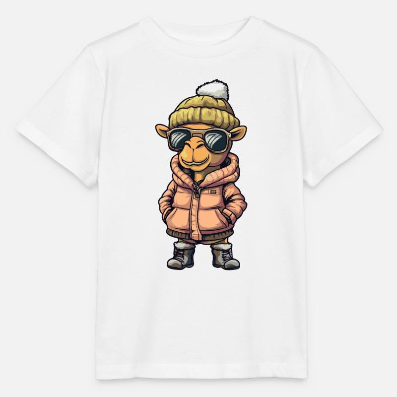 Camel Cool Bande dessinée - T-shirt bio MINI CREATOR Stanley/Stella Enfant - blanc