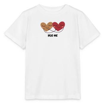 Deux cœurs câlins câlins - T-shirt bio MINI CREATOR Stanley/Stella Enfant - blanc - Devant - Maike (125cm)