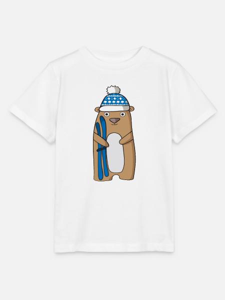Ski - Stanley/Stella Kinder T-Shirt MINI CREATOR - Weiß