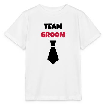 Ehe Hochzeit Liebe Paar Ehemann Frau Braut Love - Stanley/Stella Kinder T-Shirt MINI CREATOR  - Weiß - Vorne - Maike (125cm)