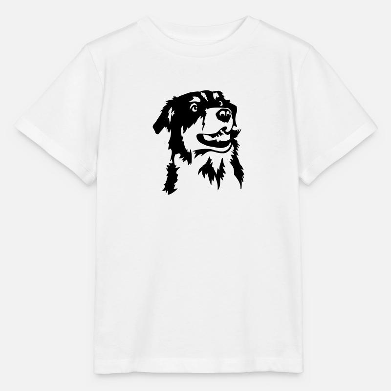 Australian shepherd - T-shirt bio MINI CREATOR Stanley/Stella Enfant - blanc