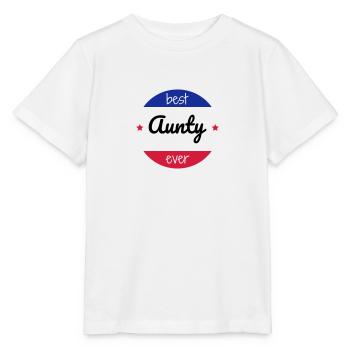Oncle / Tante / Cousin / Cousine - T-shirt bio MINI CREATOR Stanley/Stella Enfant - blanc - Devant - Maike (125cm)