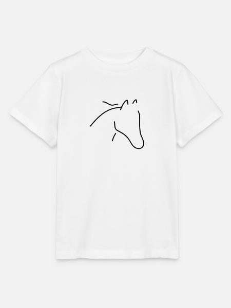 Pferd minimal - Stanley/Stella Kinder T-Shirt MINI CREATOR - Weiß